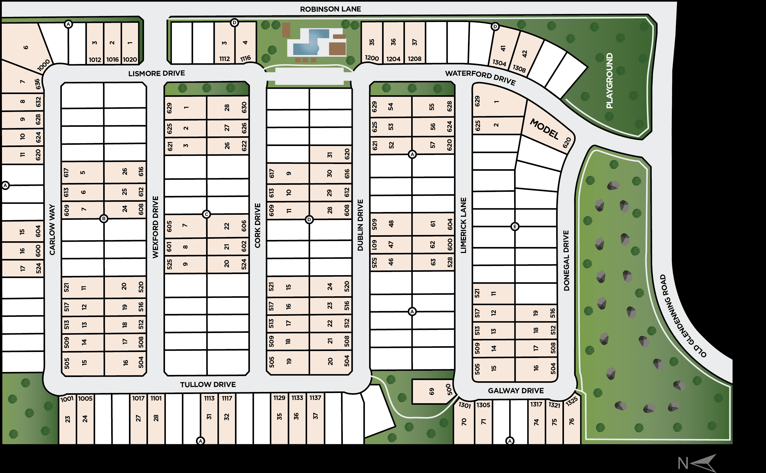 Hillside Village community map