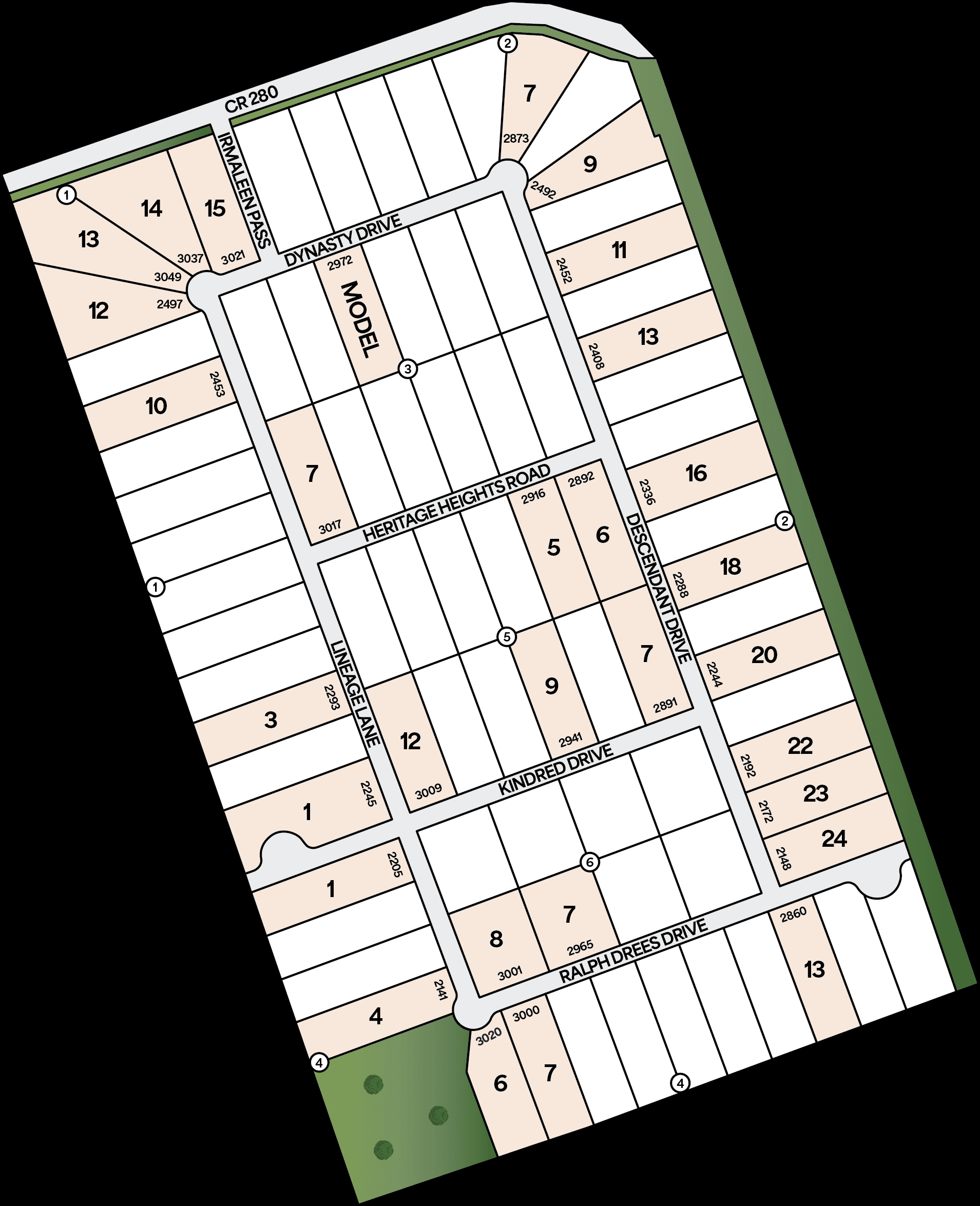 Hilltop Ranch community map