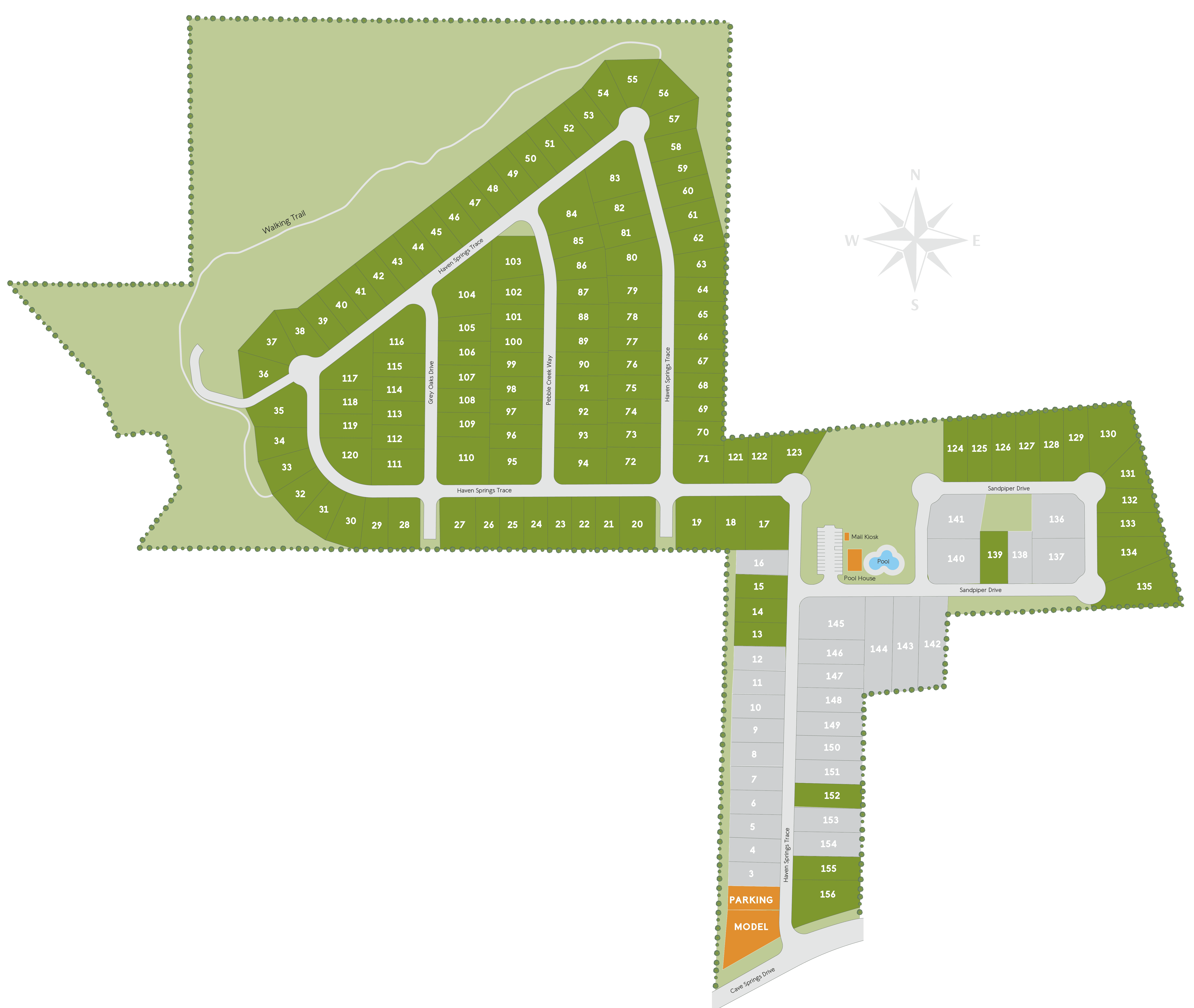 Glen at Cave Springs community map