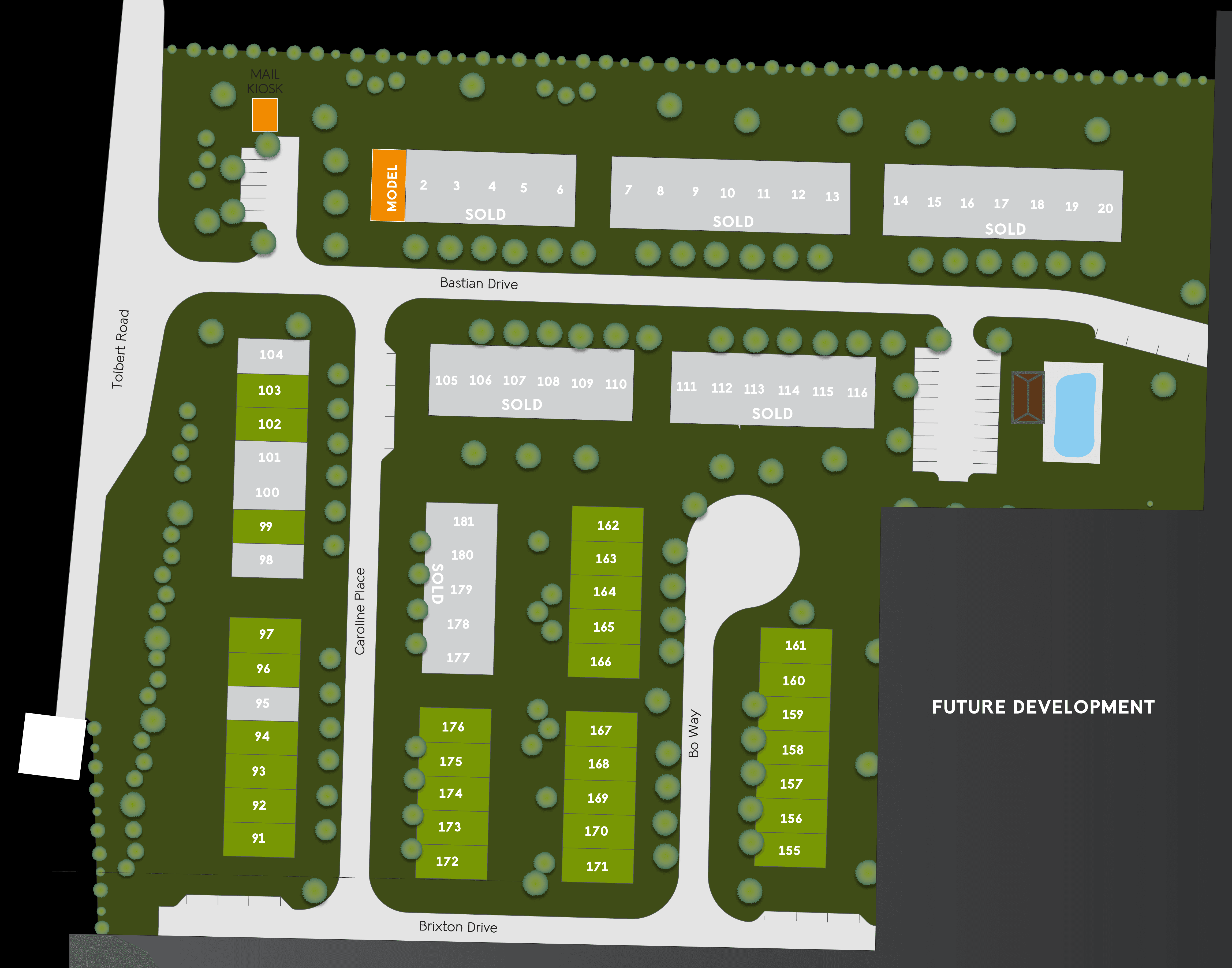 Jameson Towns community map
