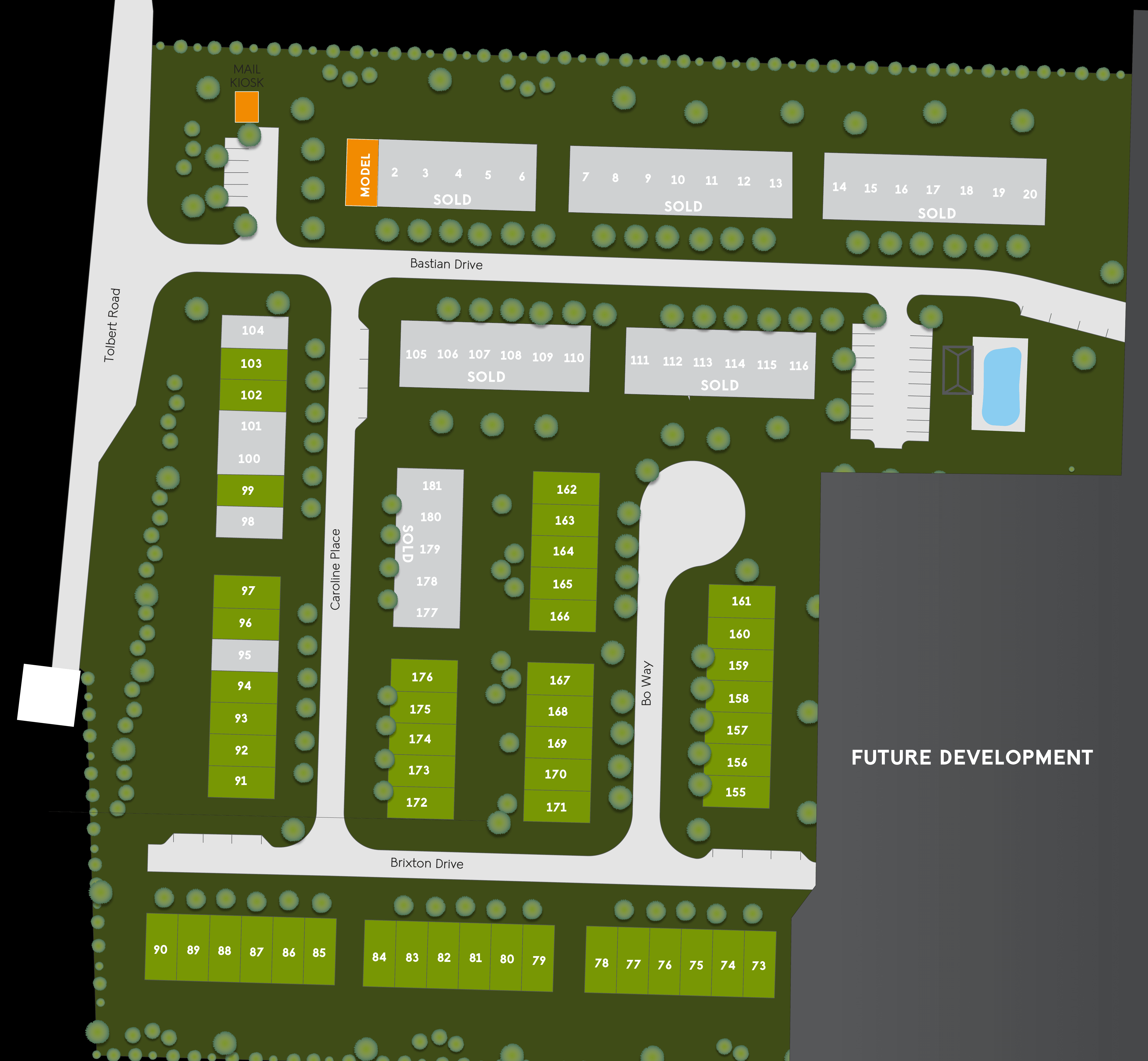Jameson Towns community map