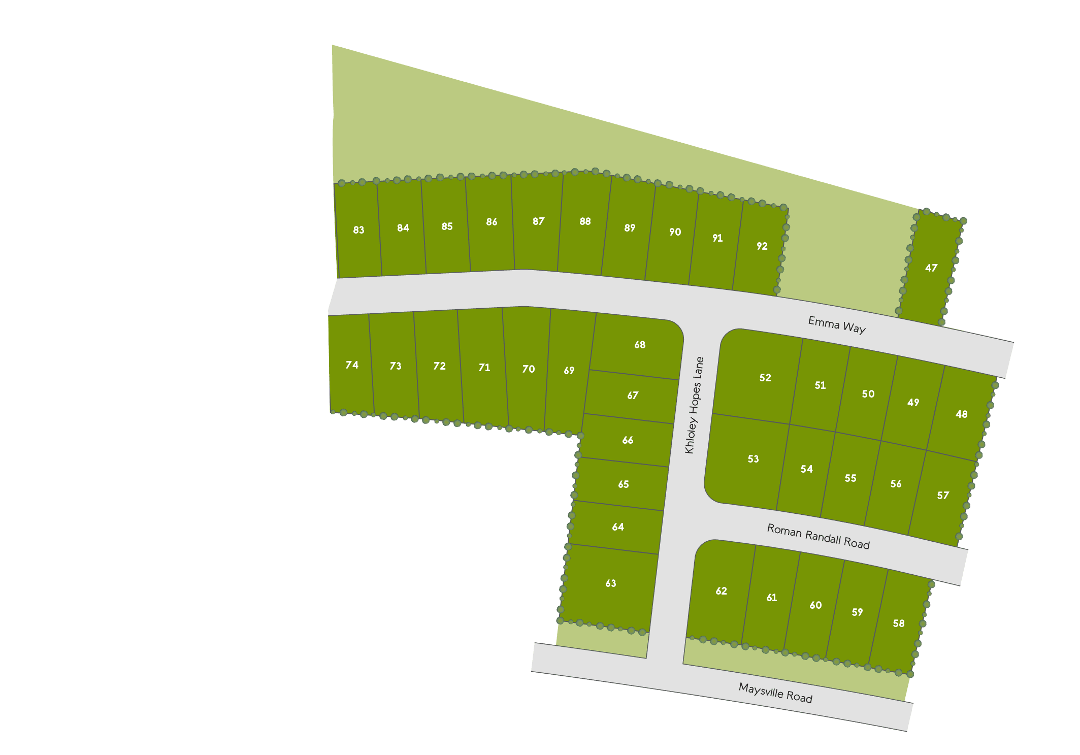 McMullen Gardens community map