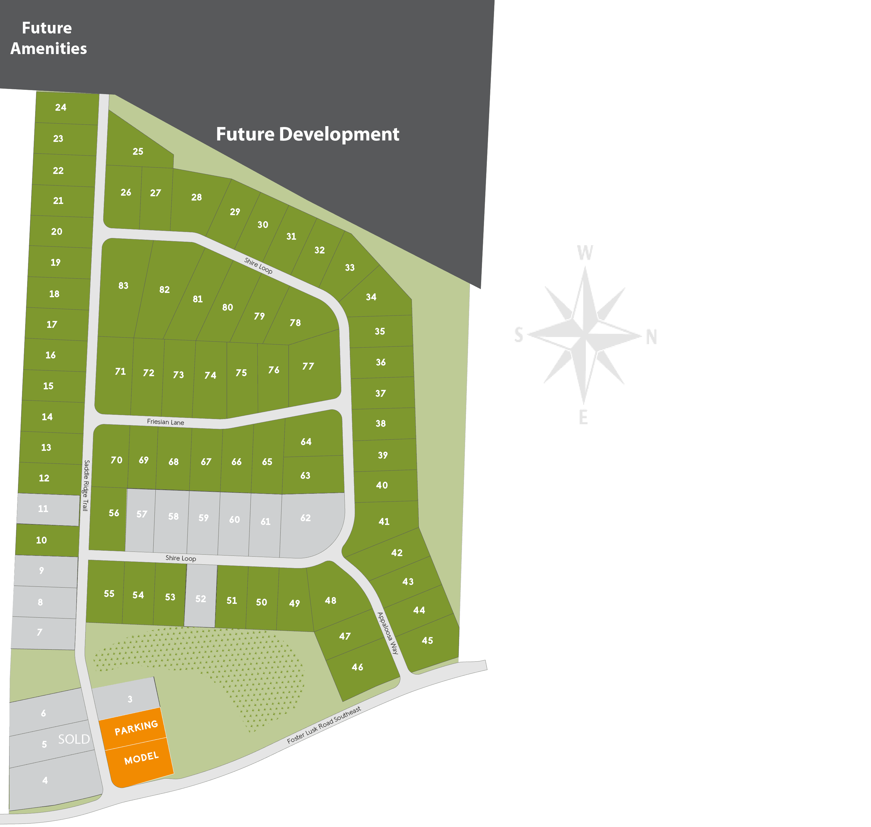 Saddle Ridge community map