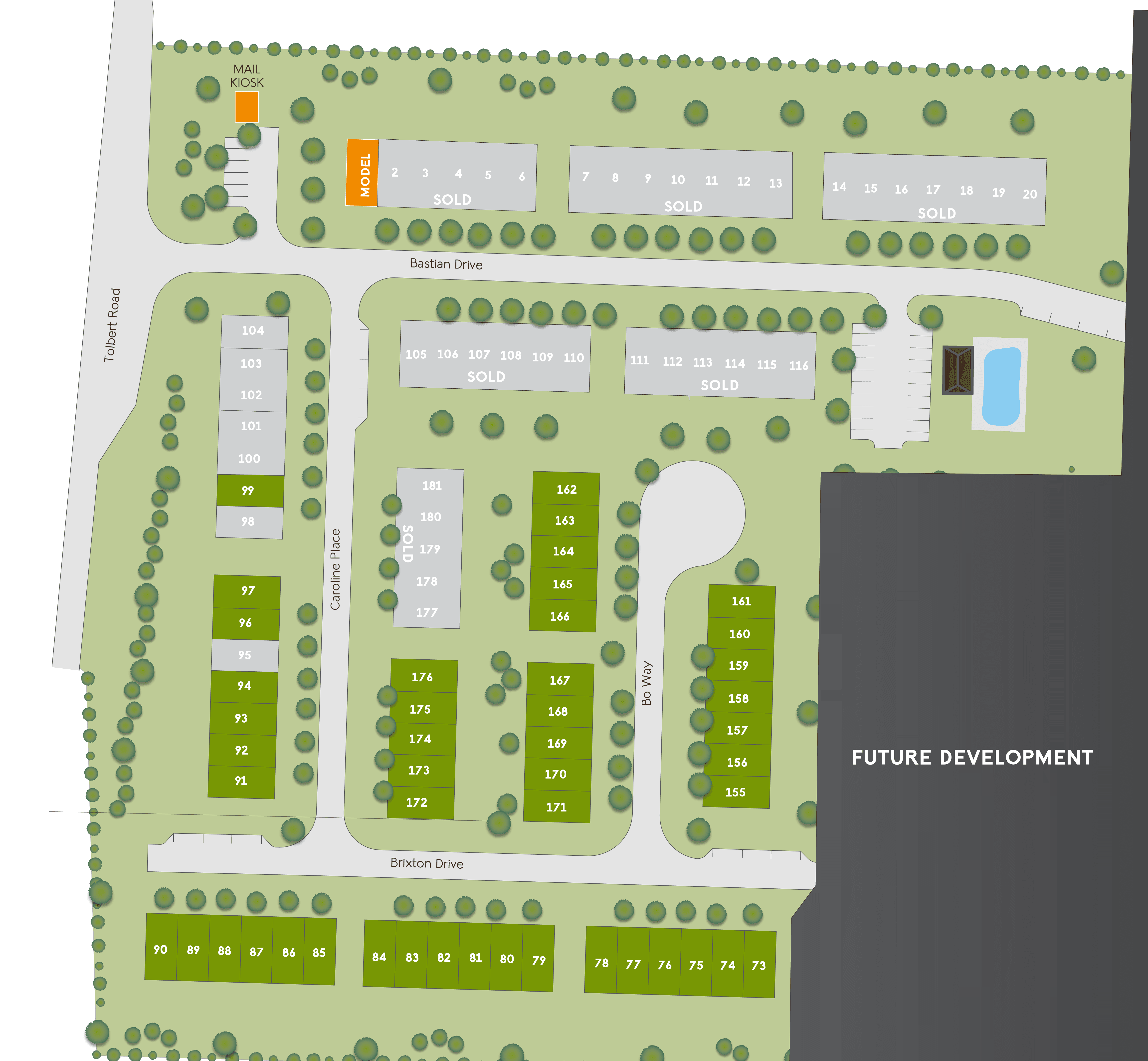 Jameson Towns community map