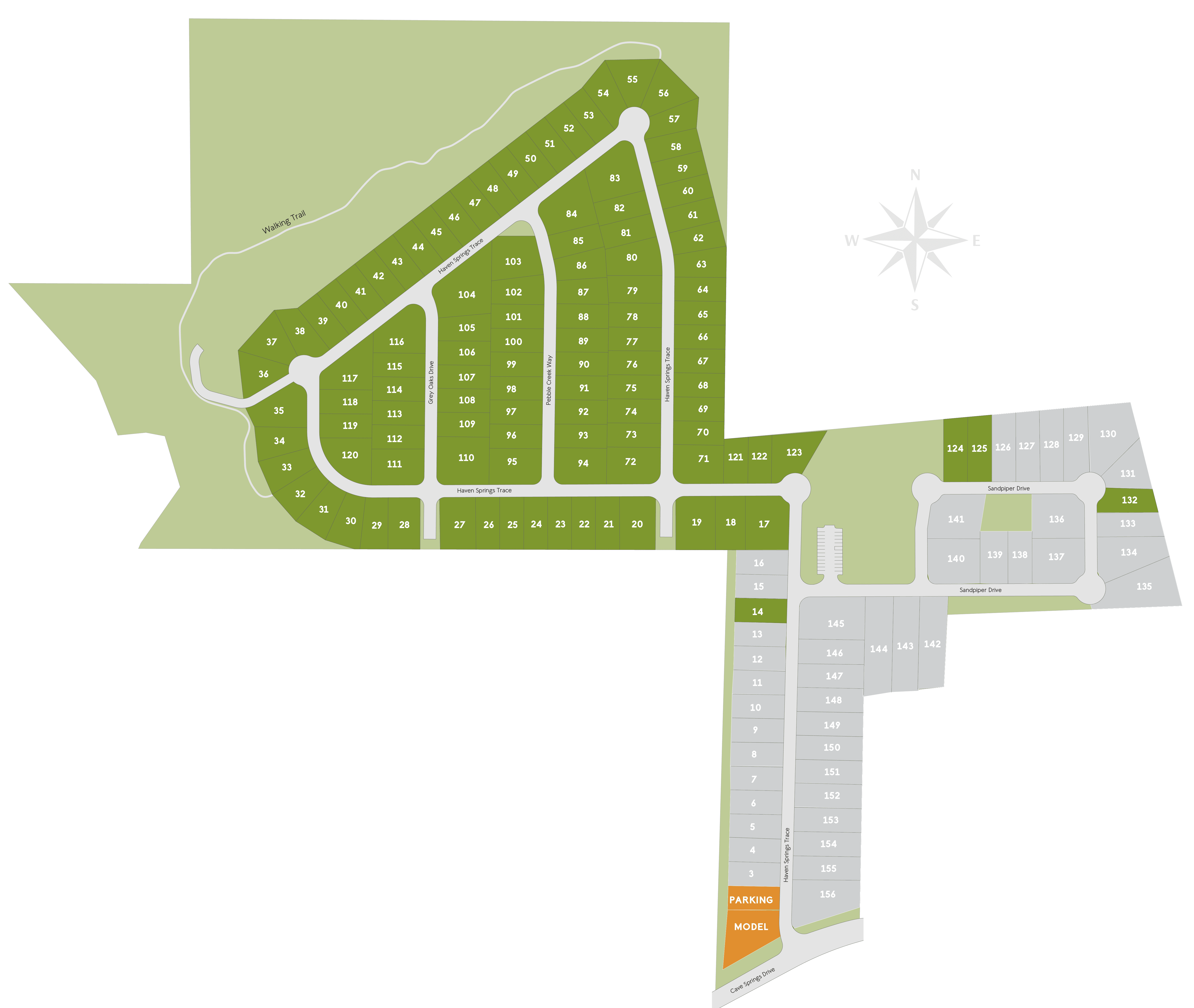 Glen at Cave Springs community map