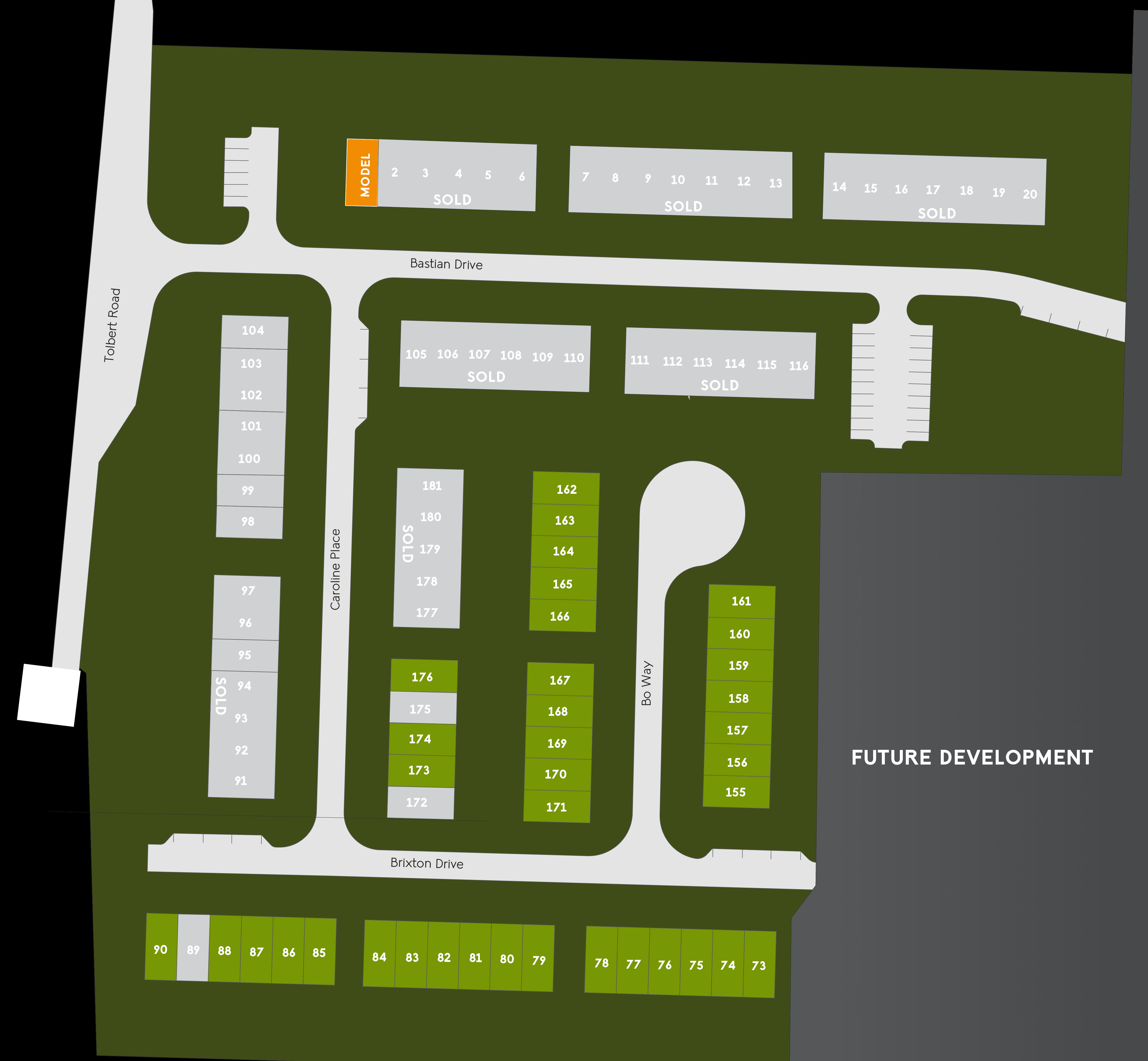 Jameson Towns community map