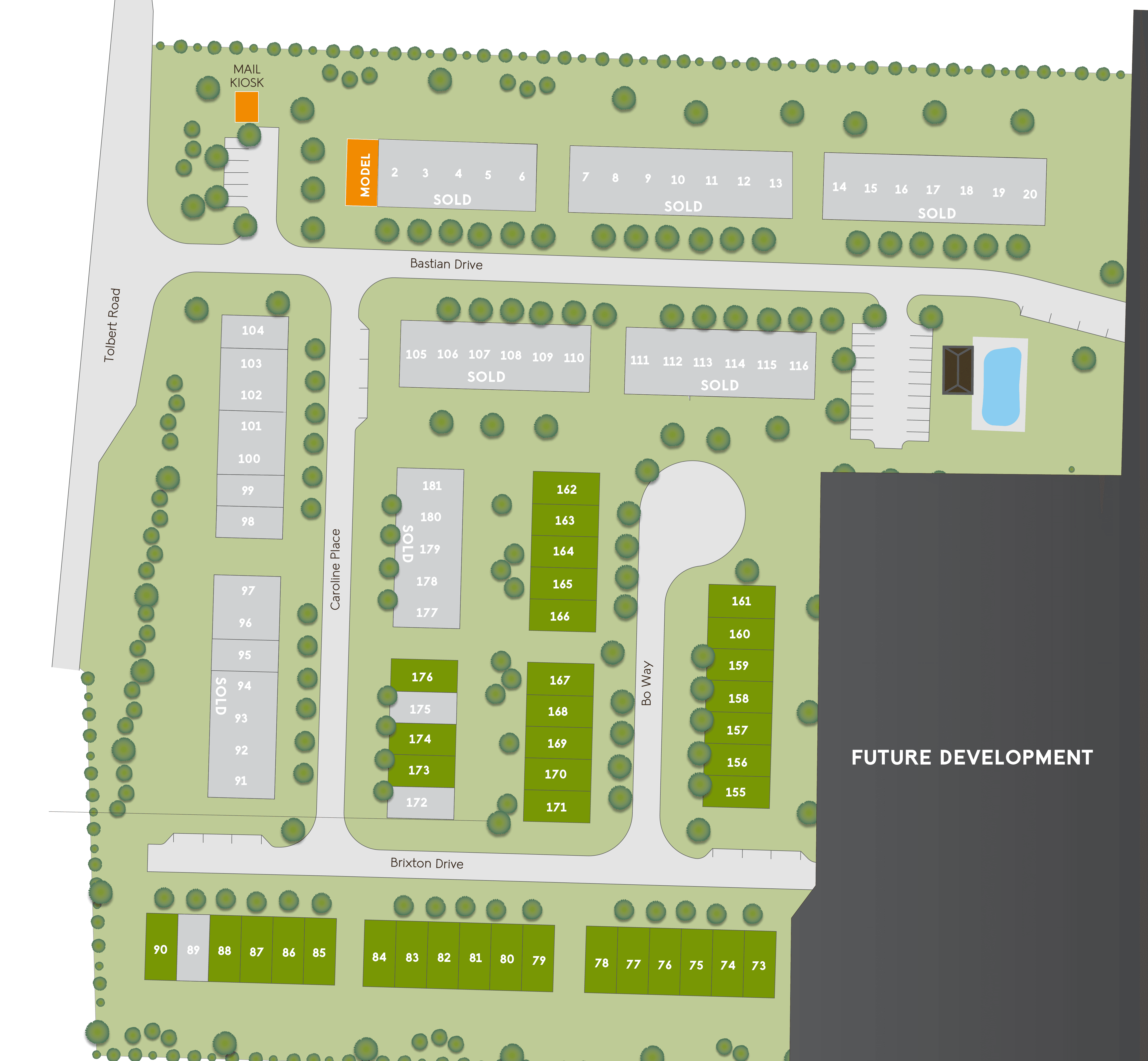 Jameson Towns community map