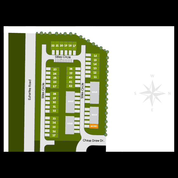 Townes At The Stiles community map