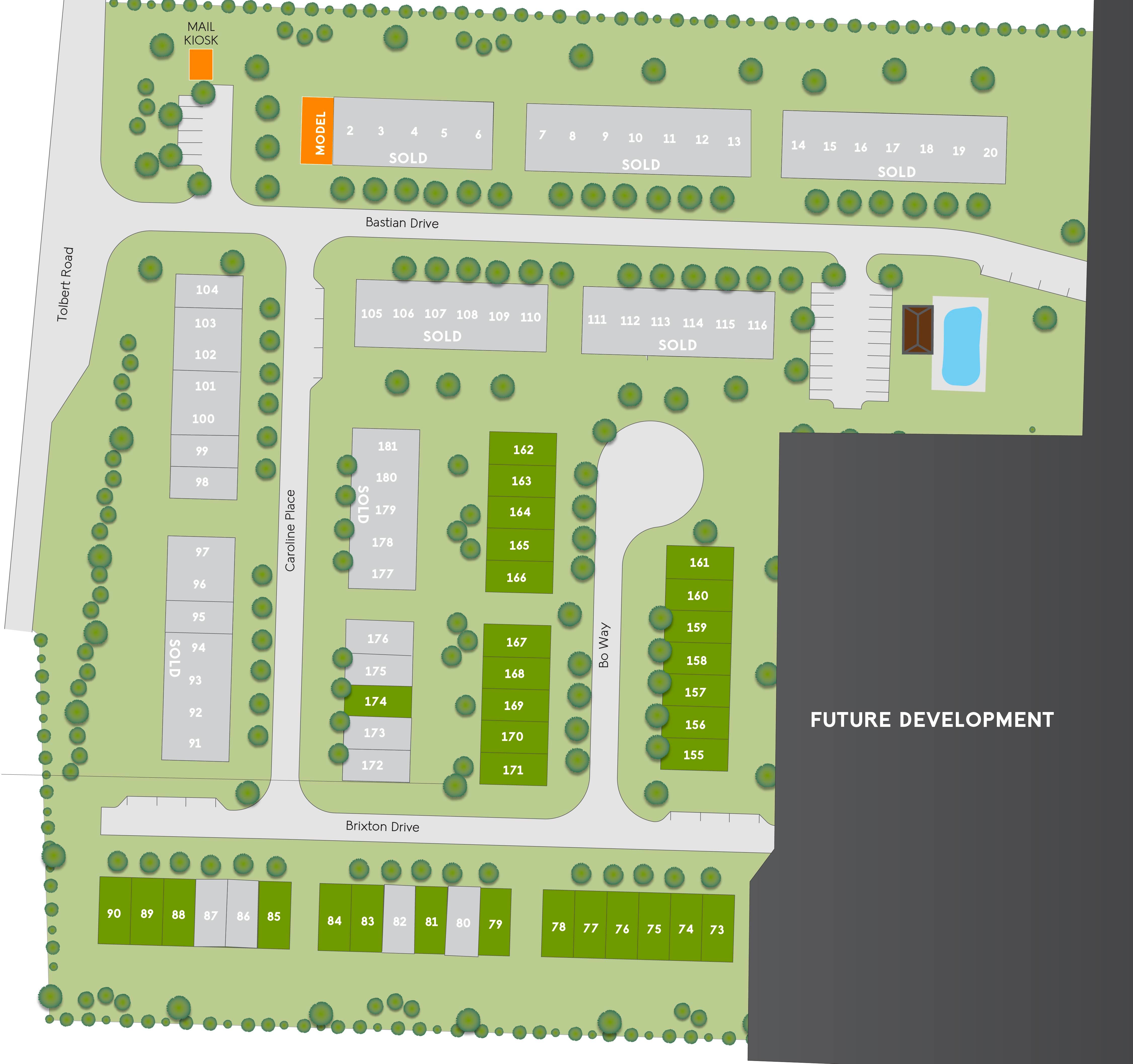 Jameson Towns community map