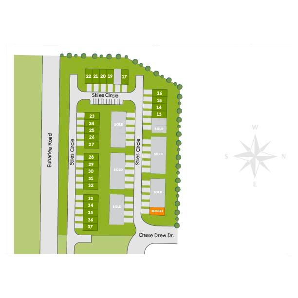 Townes At The Stiles community map