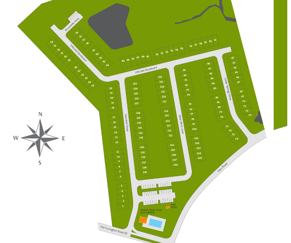 Glendale Towns community map