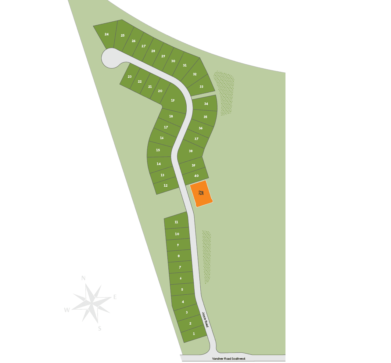 Vandiver Creek community map
