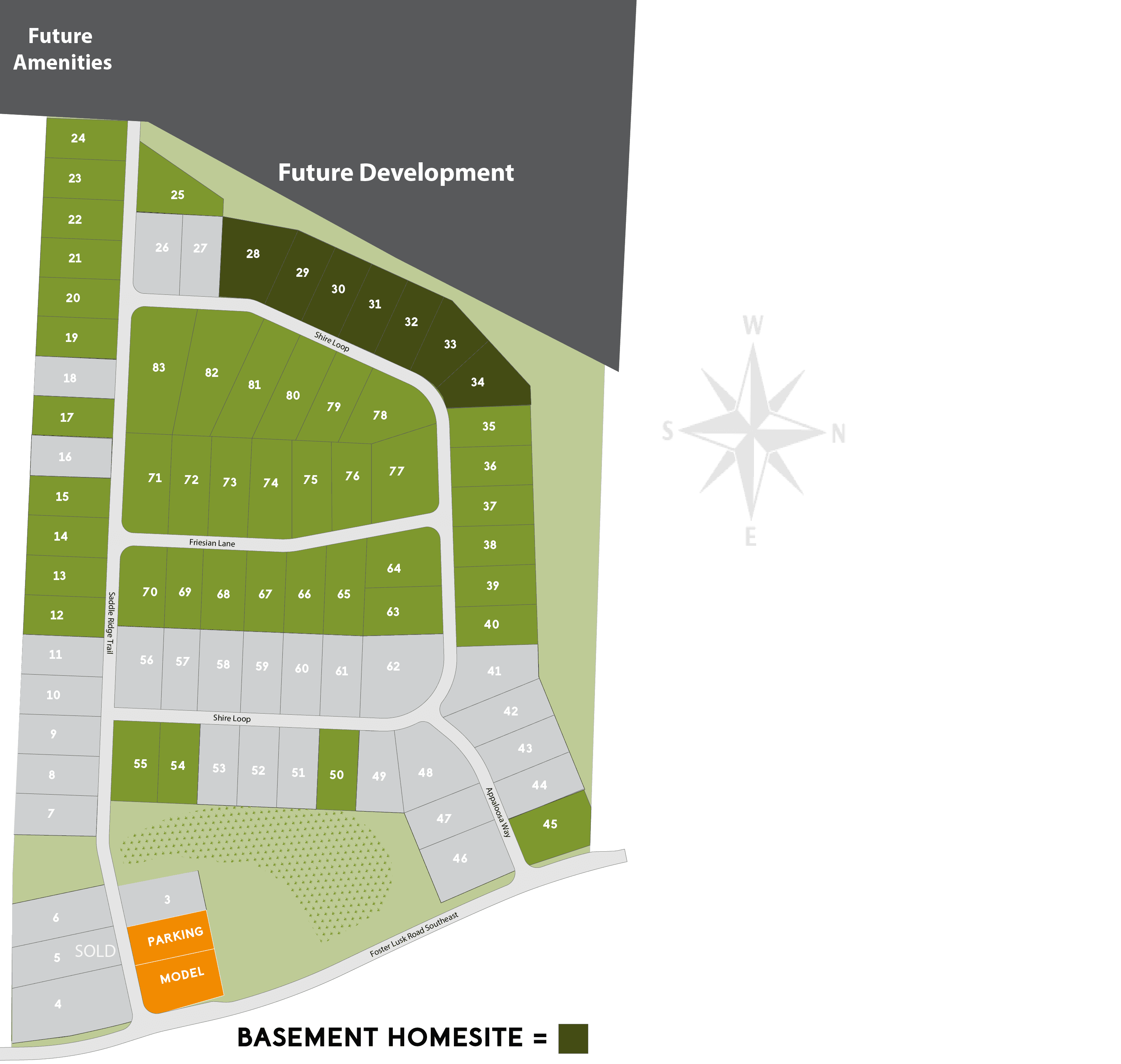 Saddle Ridge community map
