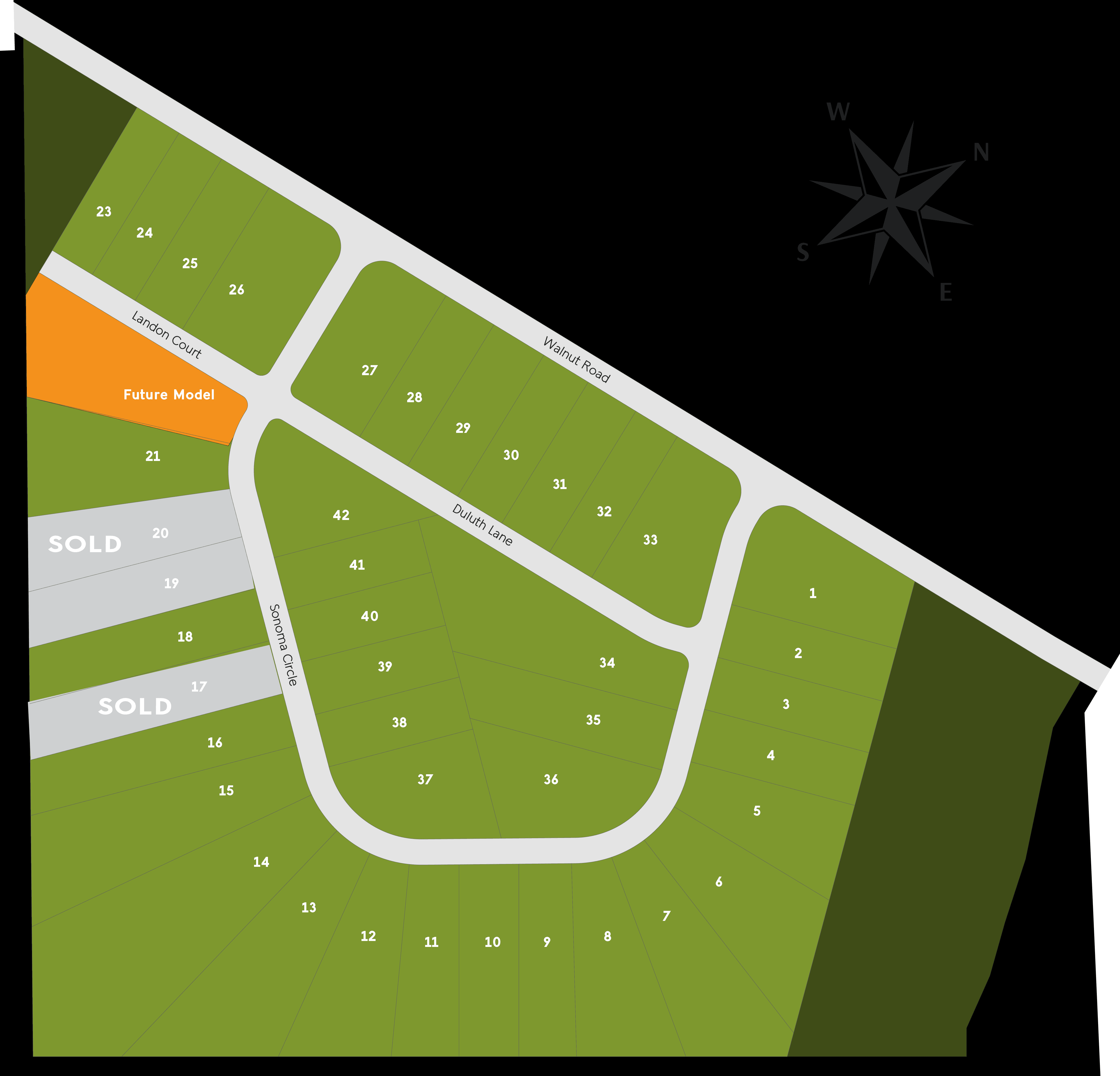 Walnut Grove community map