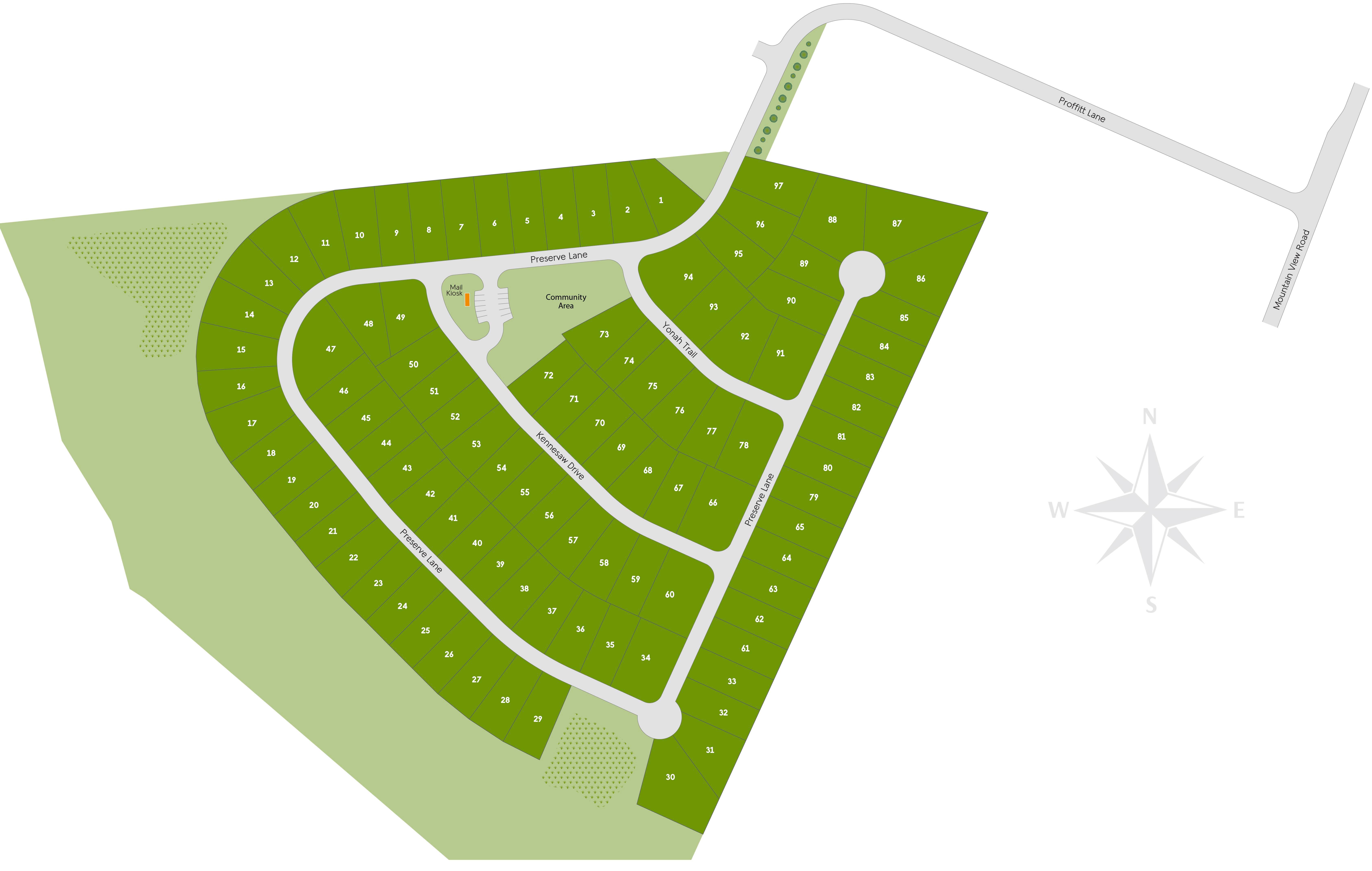 The Preserve At Mountain View community map