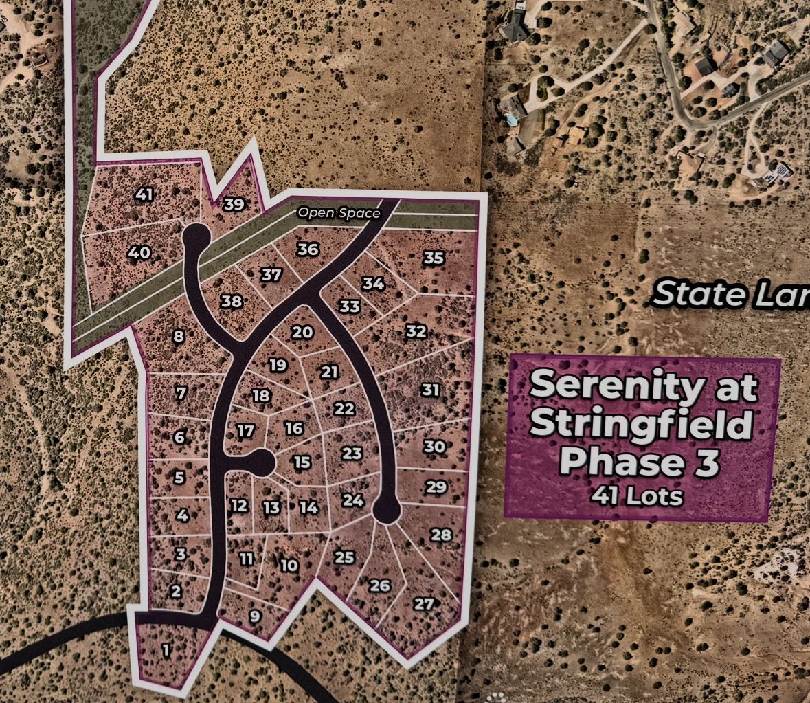 Serenity at Stringfield community map