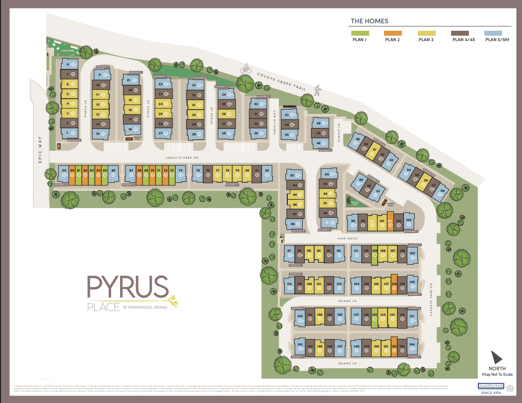 Pyrus Place community map