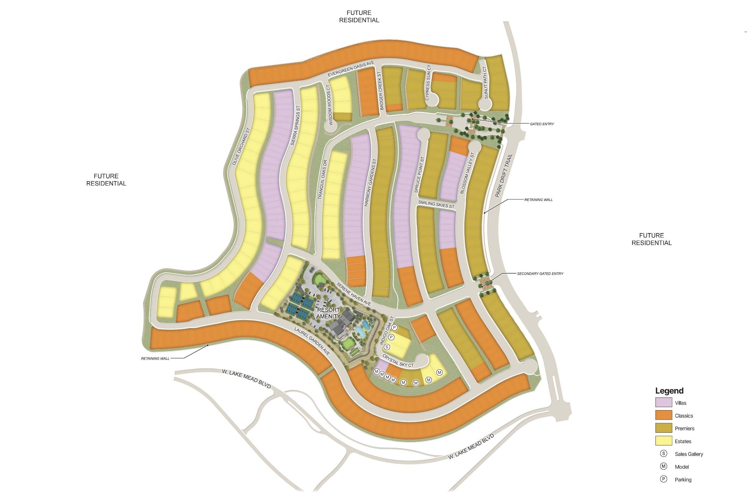 Esplanade at Red Rock community map