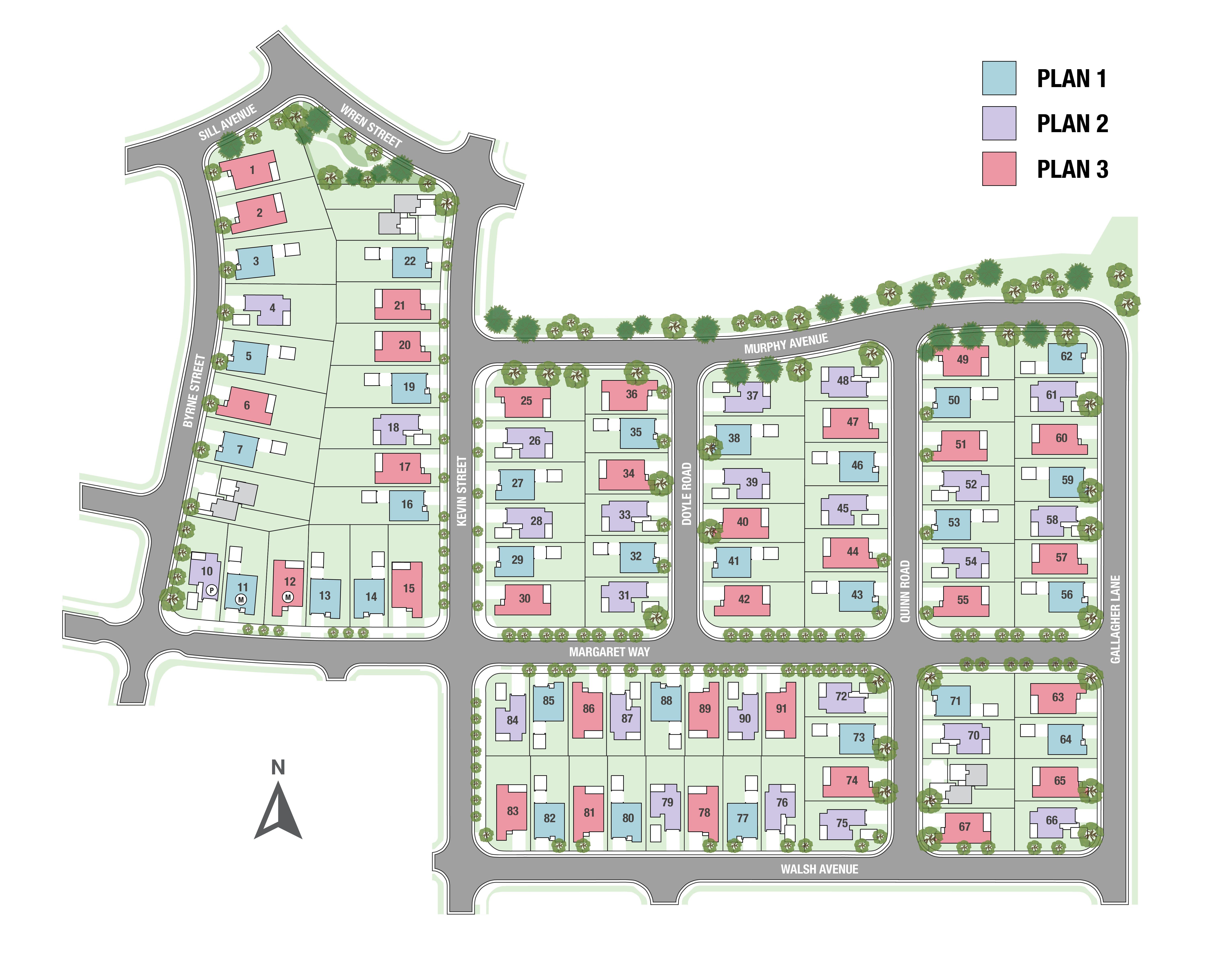 Larkspur at Francis Ranch community map