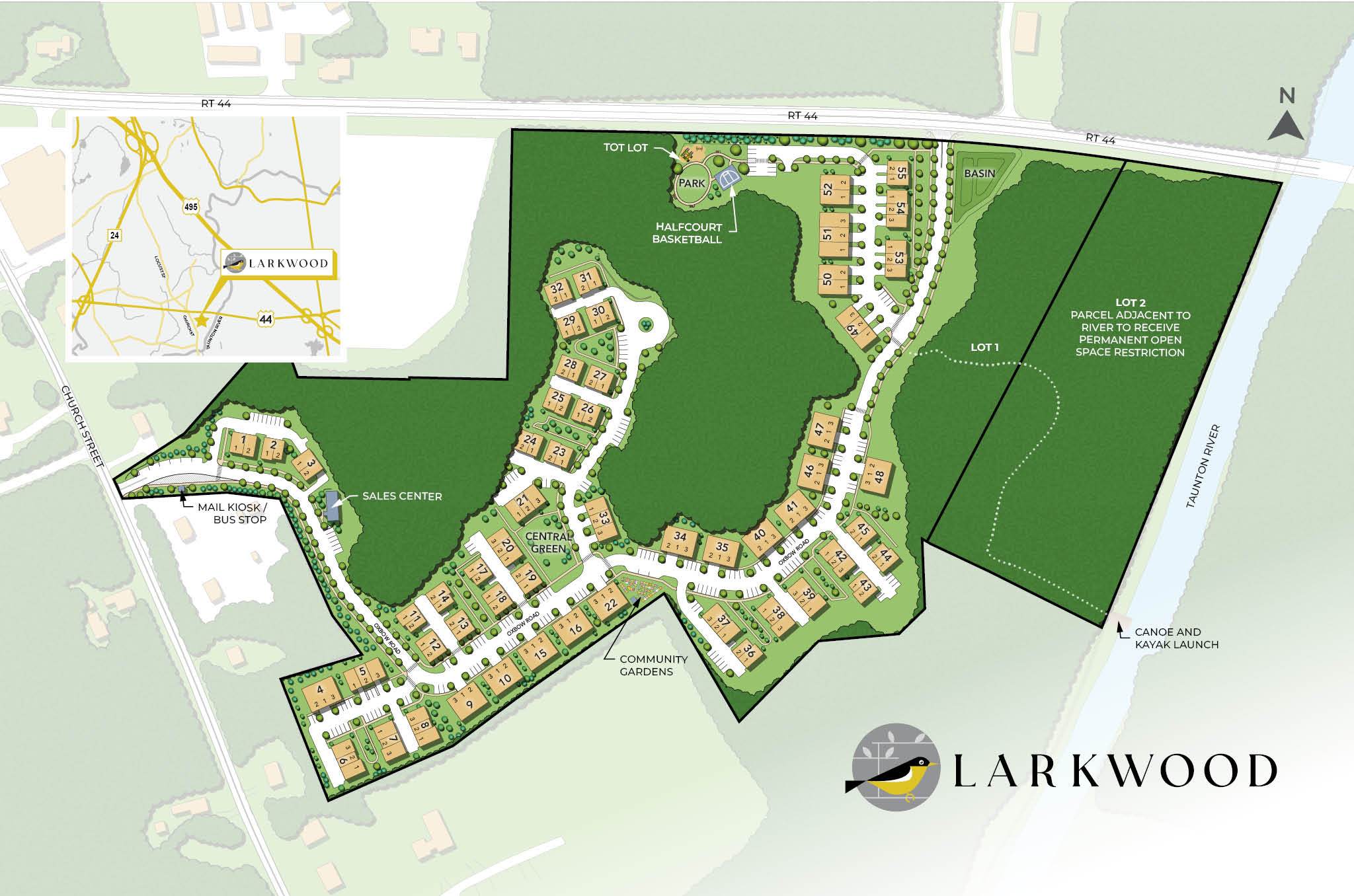 Larkwood community map