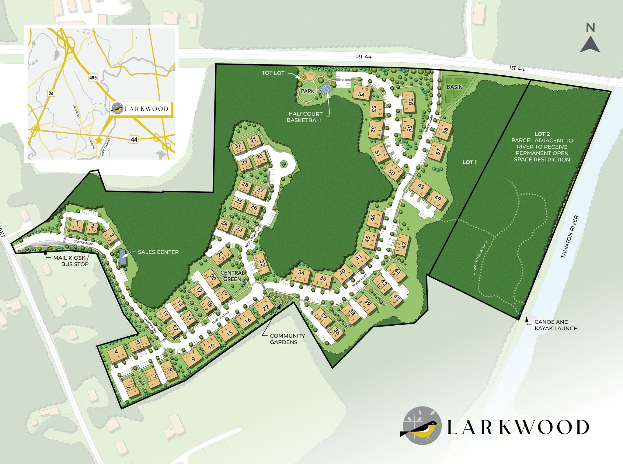 Larkwood community map