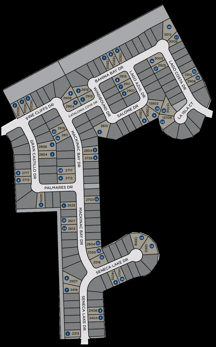 Lago Mar/50&55 community map