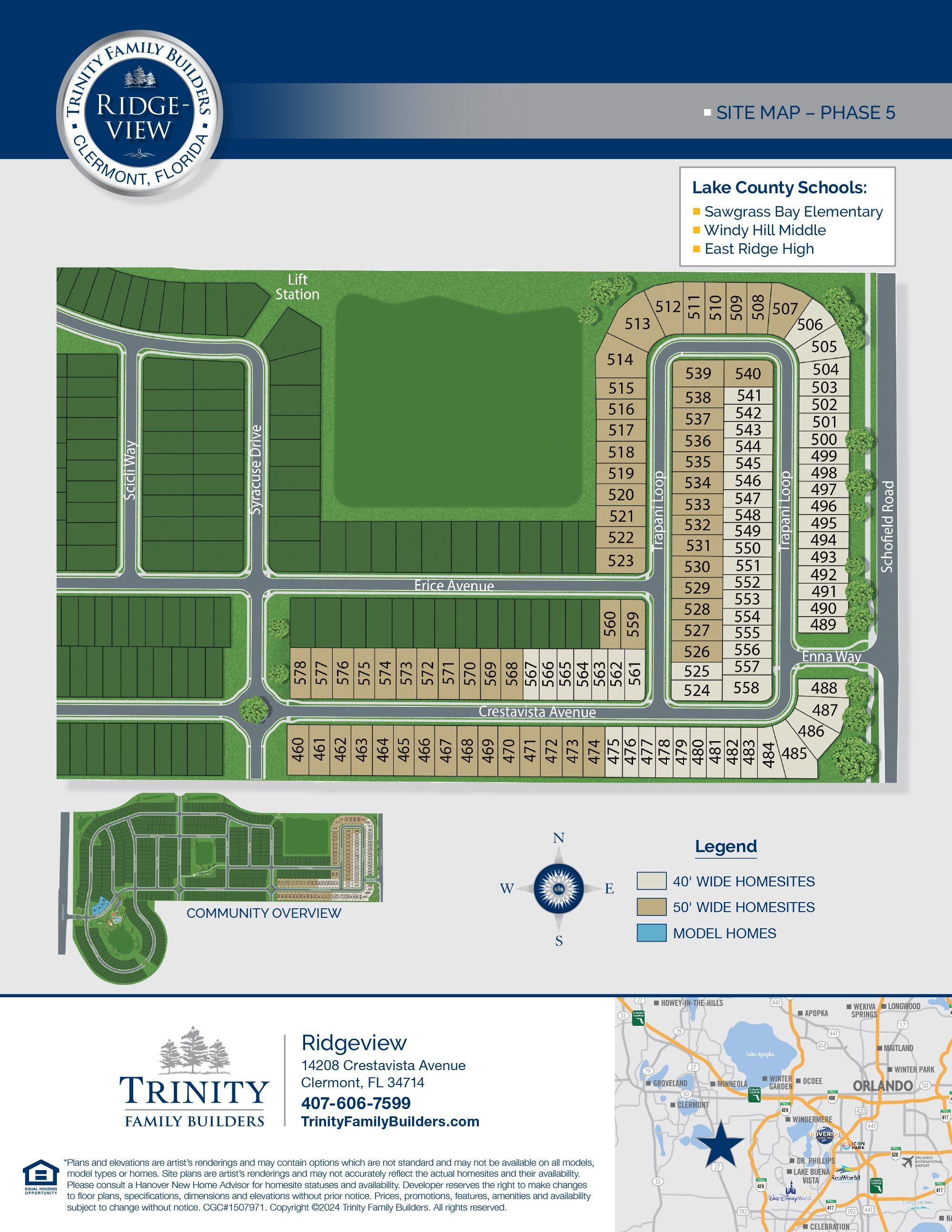 Ridgeview community map
