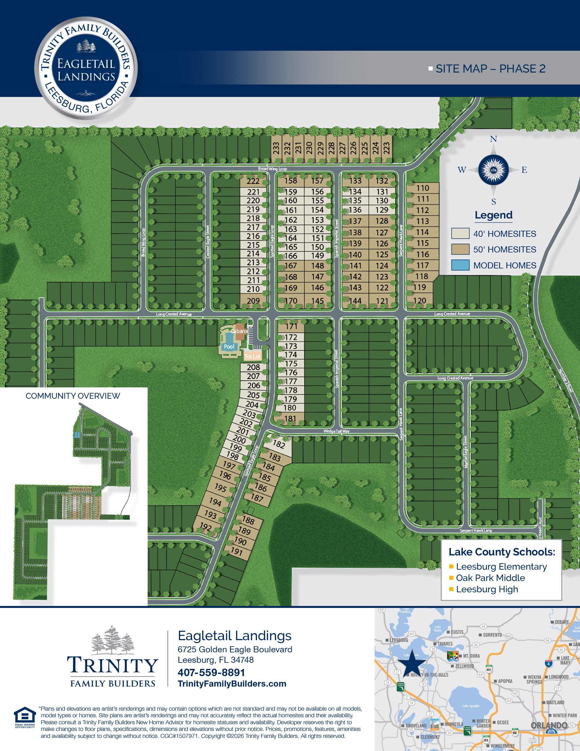 Eagletail Landings community map