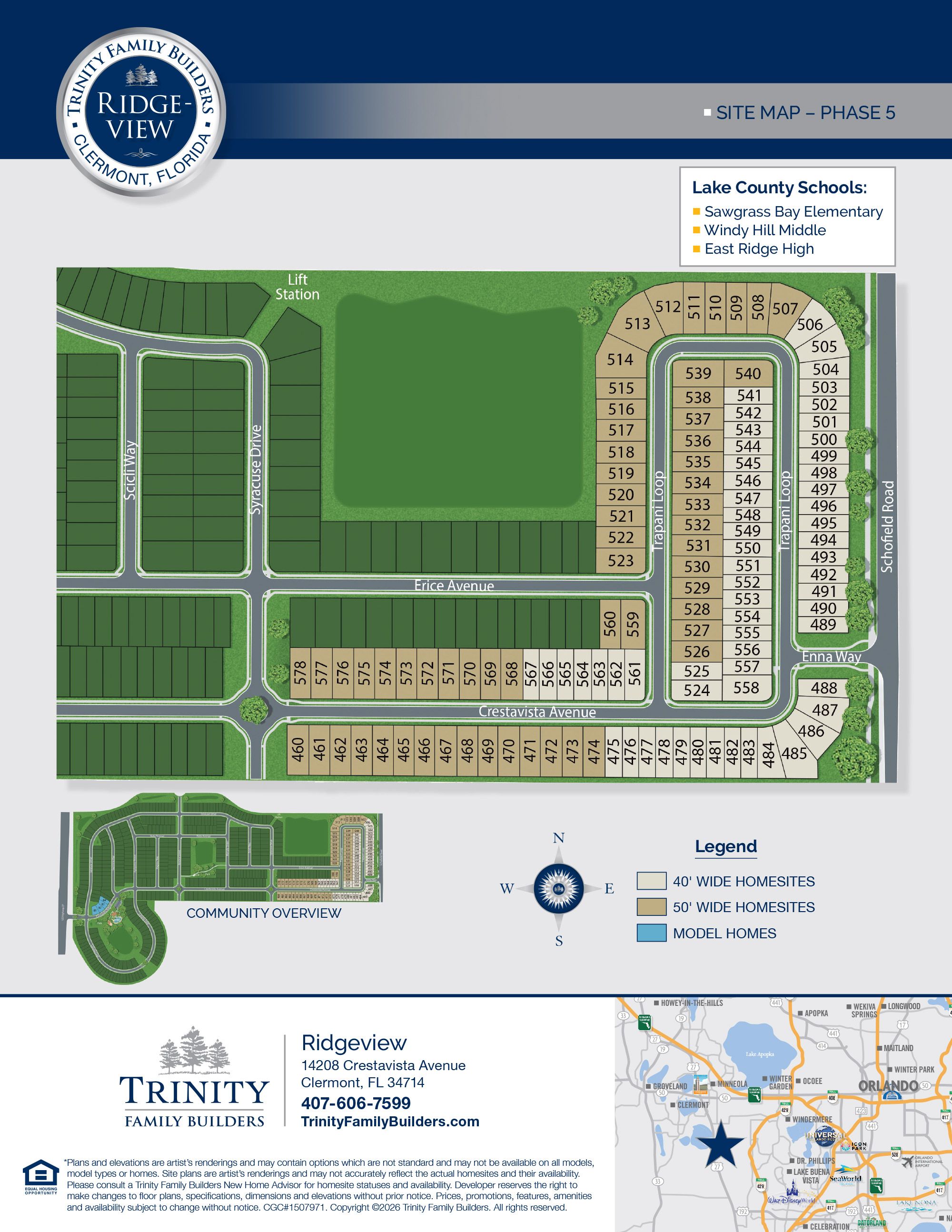 Ridgeview community map