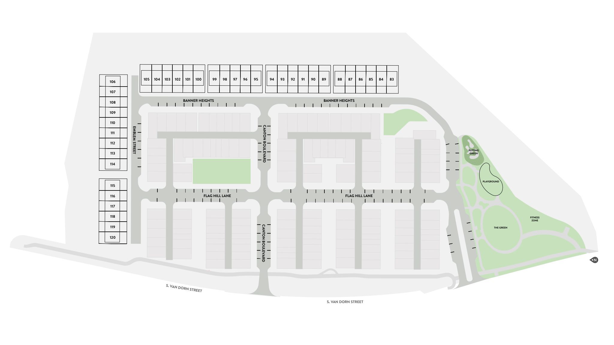 Banner Heights community map