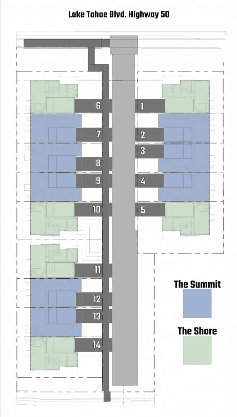 Villas at South Shore community map