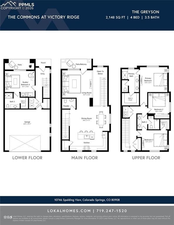 2236 Peridot Loop Heights. Colorado Springs, CO 80908