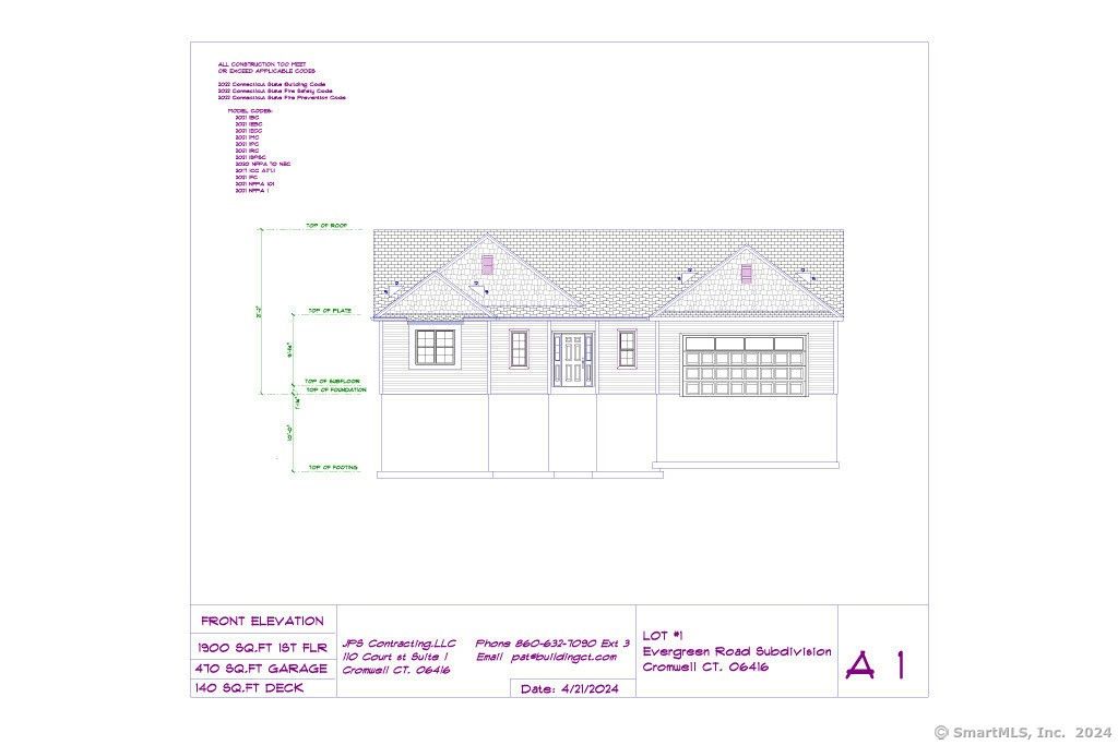 Lot 1 170 Evergreen Road. Cromwell, CT 06416