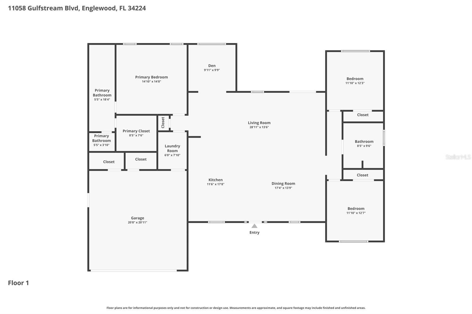 11058 Gulfstream Boulevard. Englewood, FL 34224