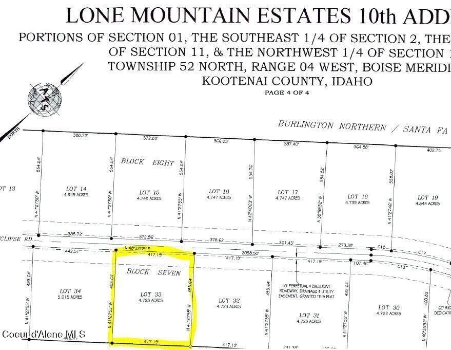 L33b7 N Eclipse Road. Rathdrum, ID 83858