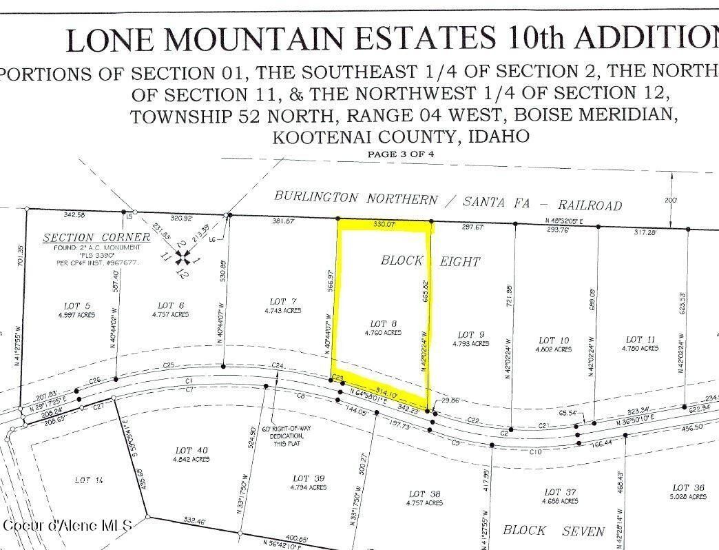 L8b8 N Eclipse Road. Rathdrum, ID 83858