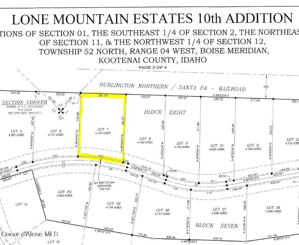 L7b8 N Eclipse Road. Rathdrum, ID 83858