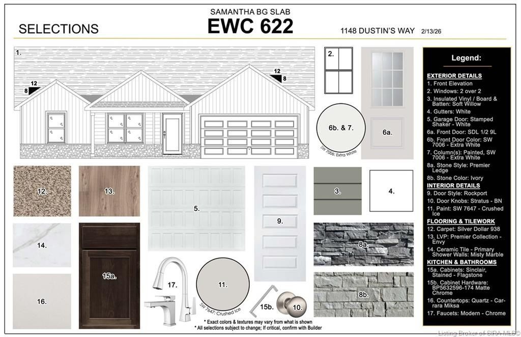 1148  Lot 622 Dustins Way. Jeffersonville, IN 47130