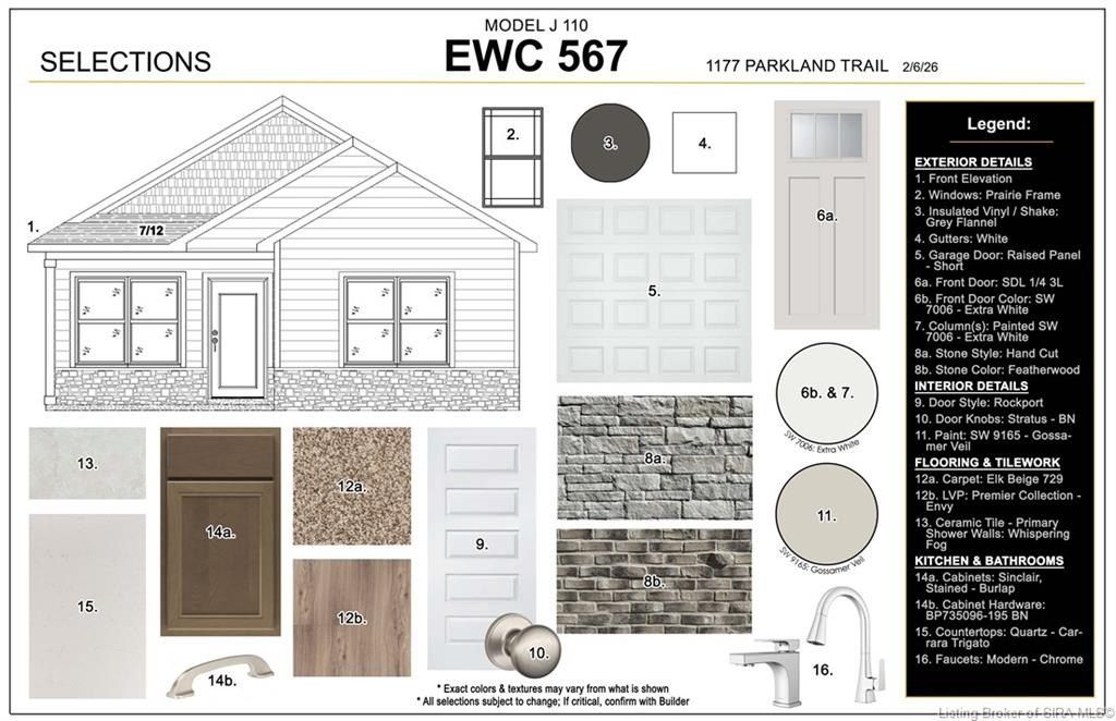 1177  Lot 567 Parkland Trail. Jeffersonville, IN 47130