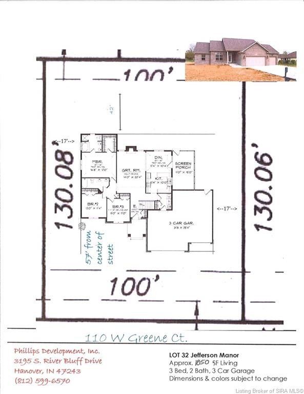 110 W Greene Court. Hanover, IN 47243