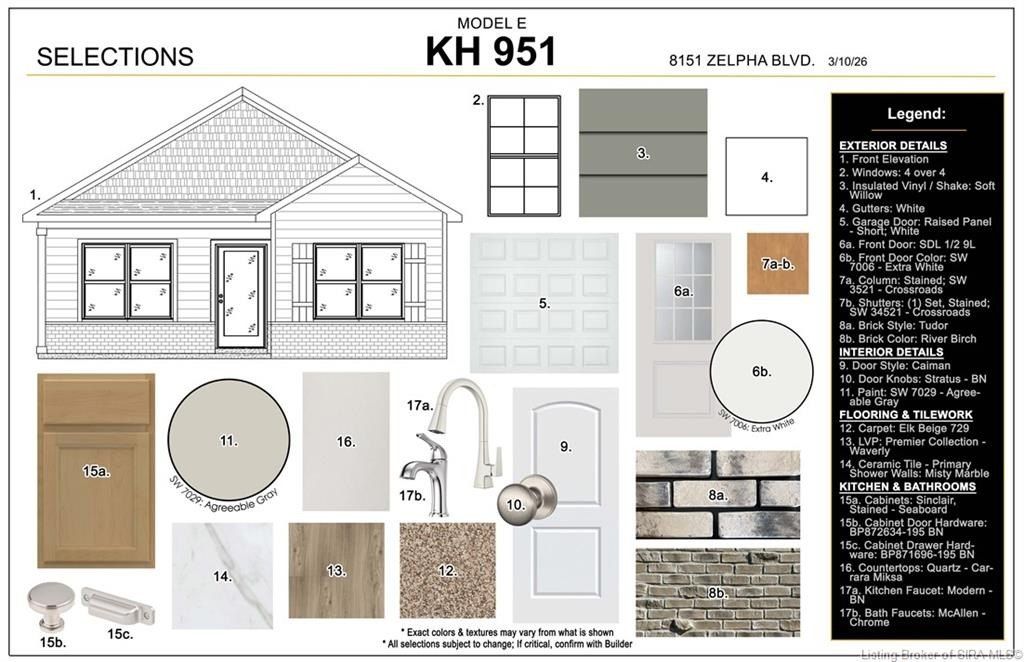 8151  Lot 951 Zelpha Boulevard. Georgetown, IN 47122