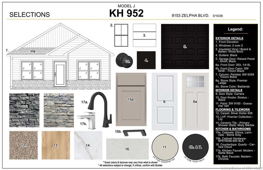 8153  Lot 952 Zelpha Boulevard. Georgetown, IN 47122