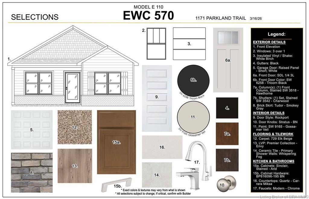 1171  Lot 570 Parkland Trail. Jeffersonville, IN 47130