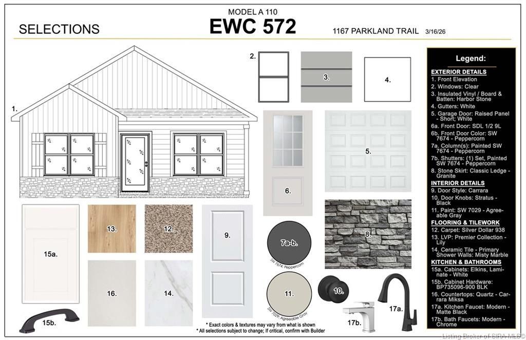 1167  Lot 572 Parkland Trail. Jeffersonville, IN 47130