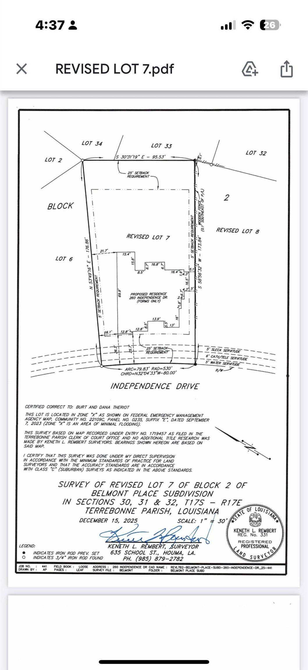 260 Independence Drive. Houma, LA 70360