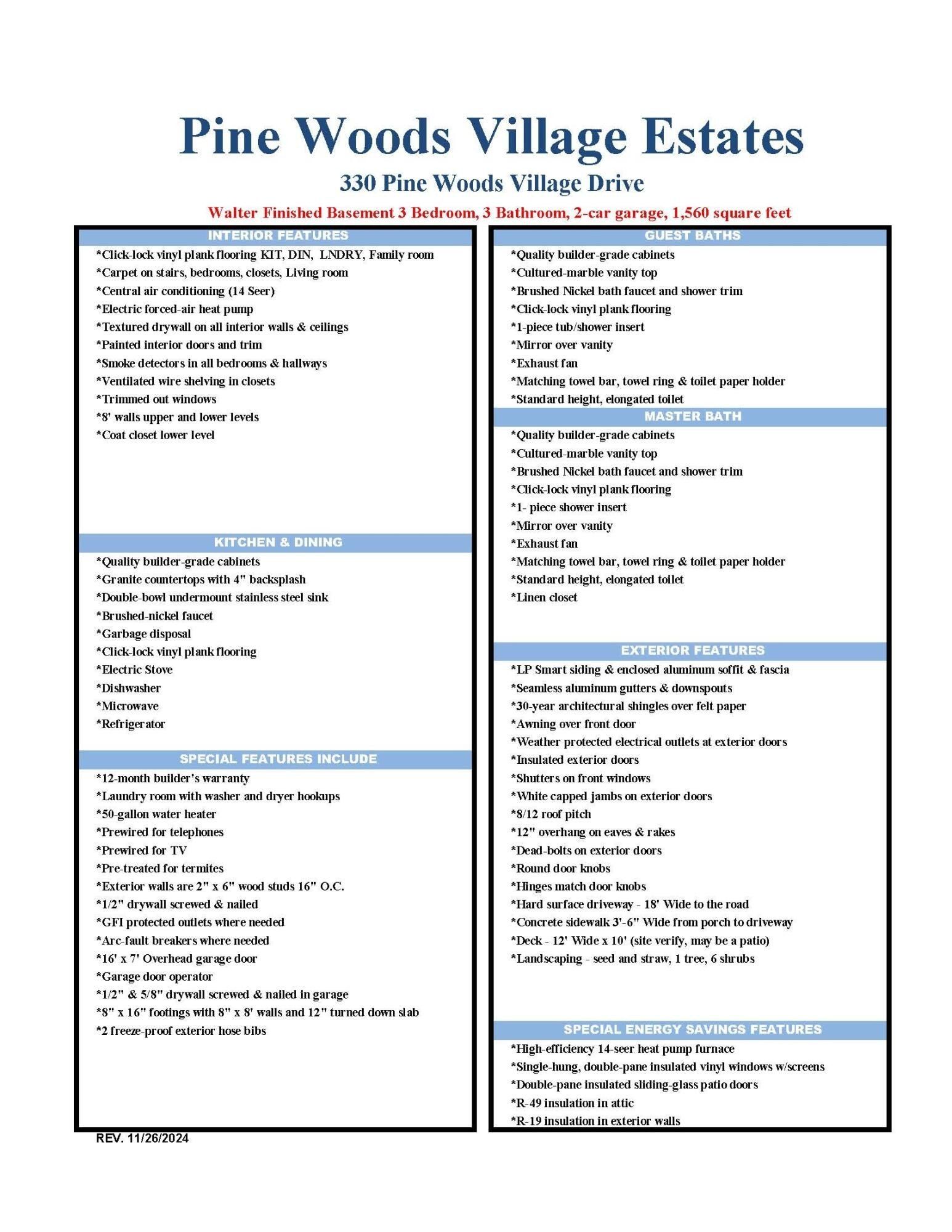 330 Pine Woods Village Drive Lot 30. Hollister, MO 65672