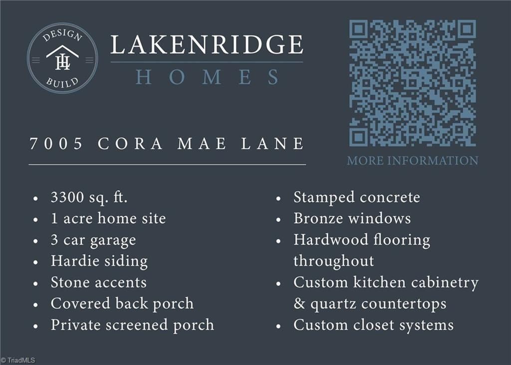 7005 Cora Mae Lane. Pfafftown, NC 27040