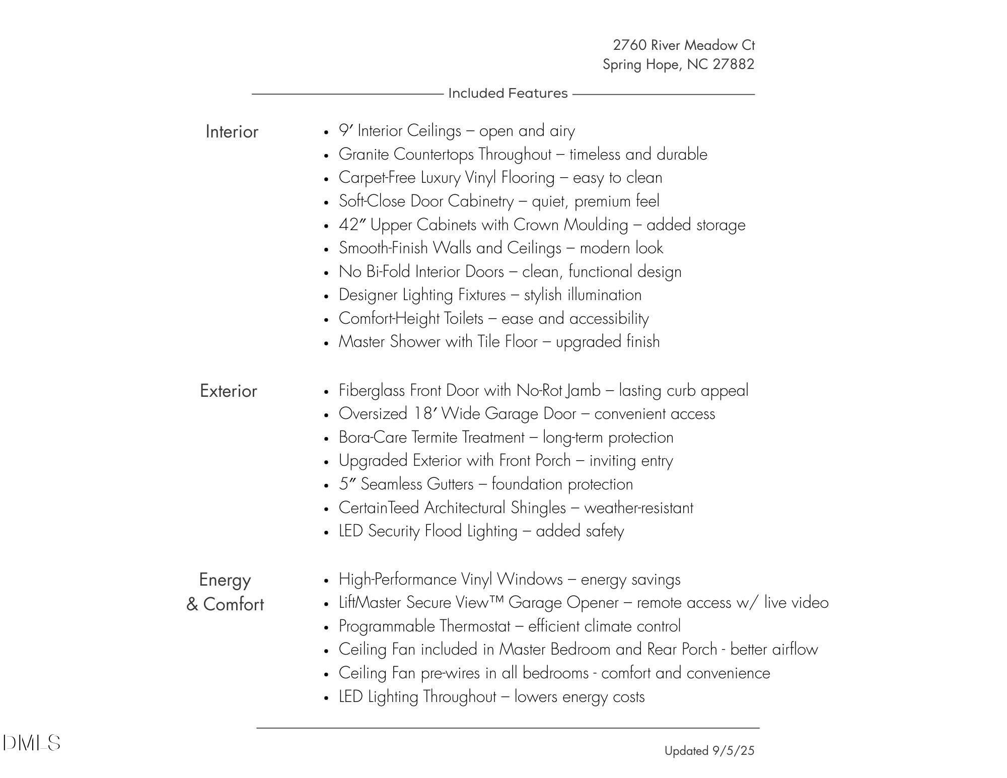 2760 River Meadow Court. Spring Hope, NC 27882