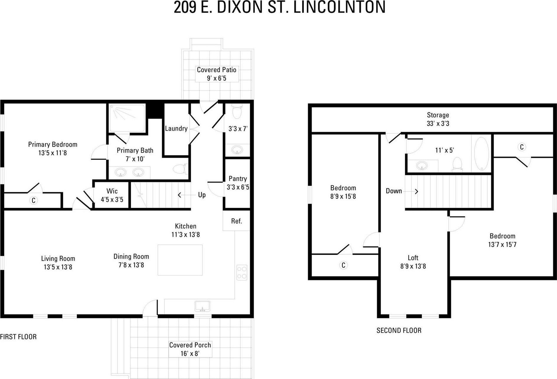 209 E Dixon Street. Lincolnton, NC 28092