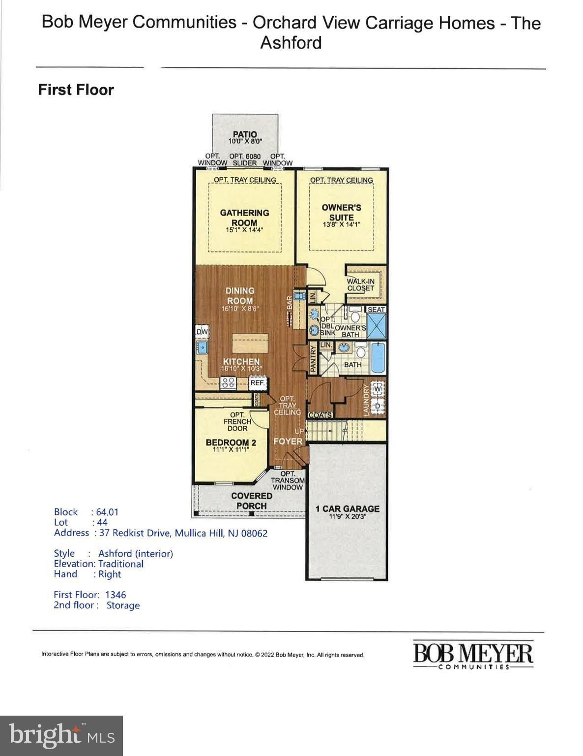 37 Redkist Drive. Mullica Hill, NJ 08062